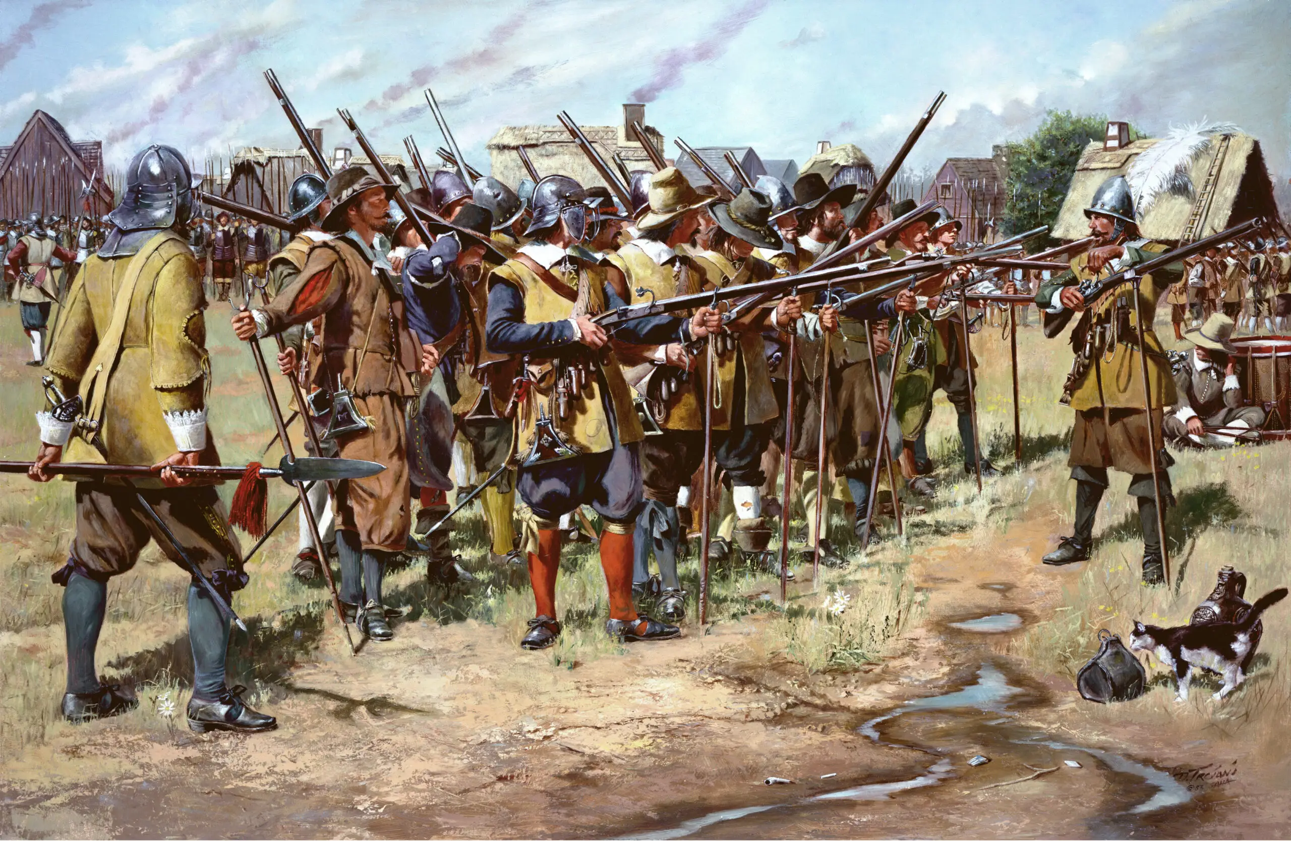 The First Muster in Salem, Massachusetts, 1637 The First Muster in Salem, Massachusetts, 1637